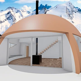 Lodge in the mountains